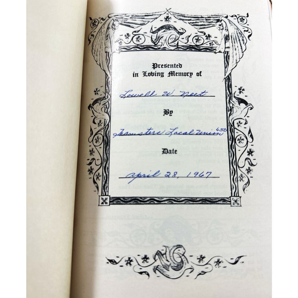 1958 Memorial Holy Bible KJV Zippered White Cover w Cross Wood Presentation Box - Picture 9 of 12